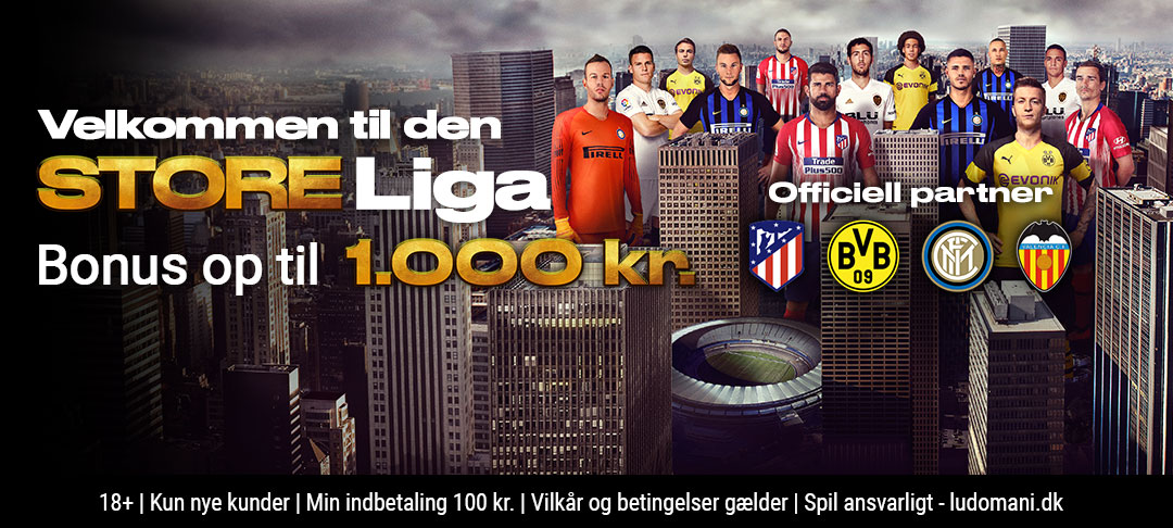 Live the action med en 1.000 kr. bonus!