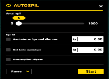 autospin options