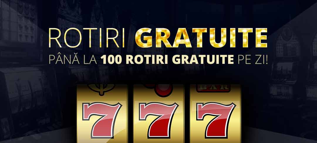 Obține până la 100 de rotiri gratuite zilnic!