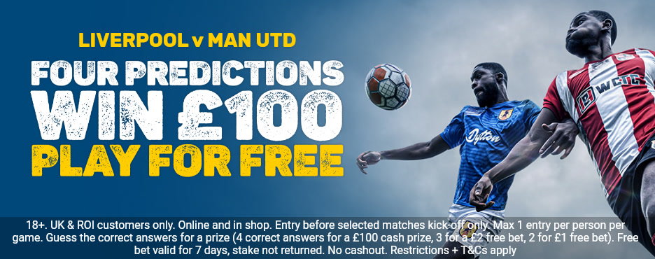 1-2-Free: Win £100 in CASH if you correctly predict three scores with  Ladbrokes' free to play football game - enter now!