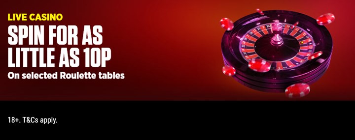 10p Live Roulette - Week 16