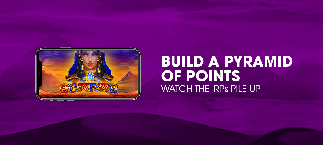 Play Scarab to build a pyramid of points