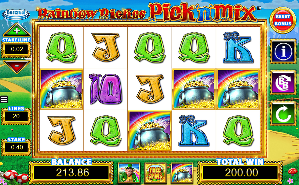 Rainbow Riches Pick'n'Mix Slot Review