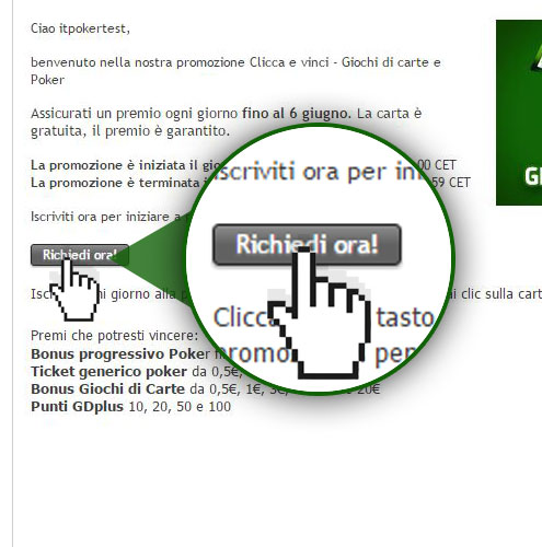 Clicca sul Tasto Partecipa