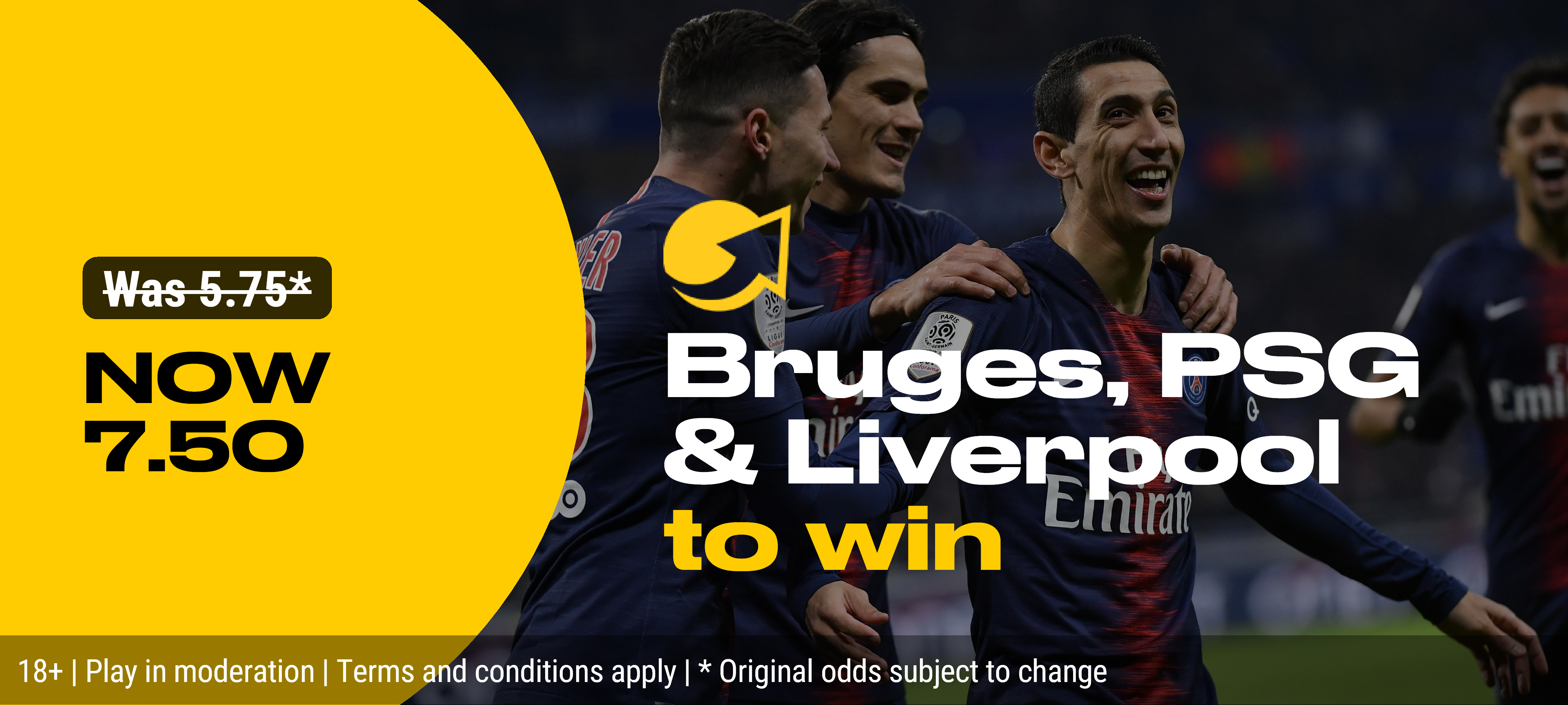 Club Bruges, PSG and Liverpool to win Combi Boost!