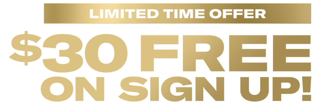 Sign up and get $30 free