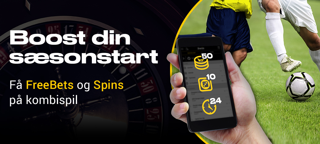 Få FreeBets og Spins på Kombispil!