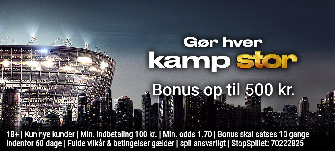 Live the action med en 500 kr. bonus!