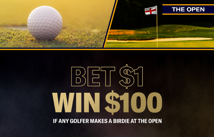 Bet $1 win $100 if any golfer makes a birdie