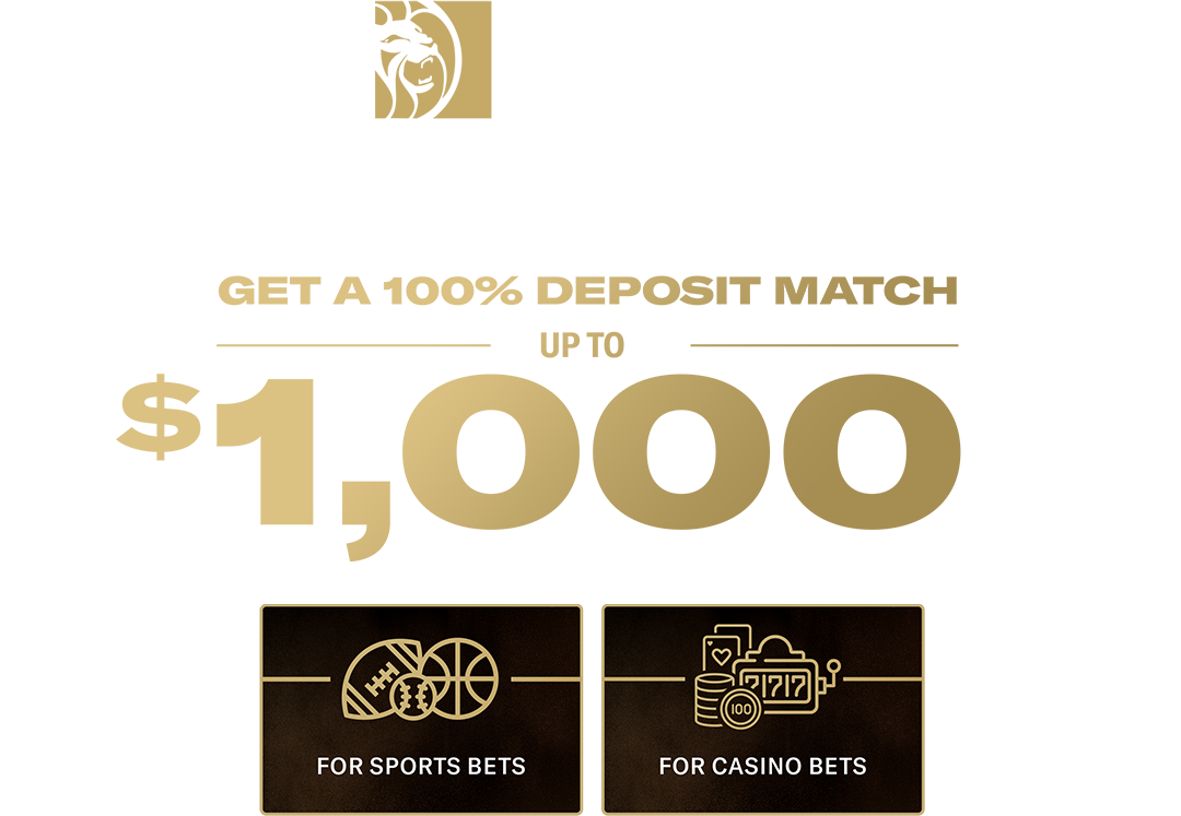 Get a 100% deposit match up to $1,000